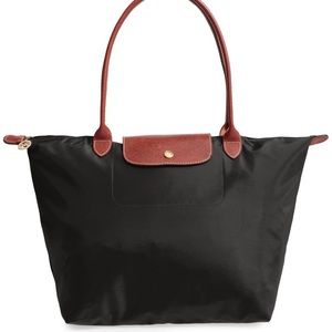 Black longchamp tote